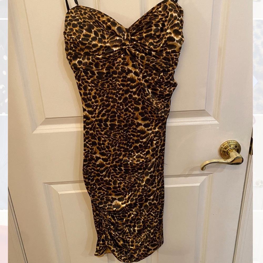 Leopard Strapless Dress